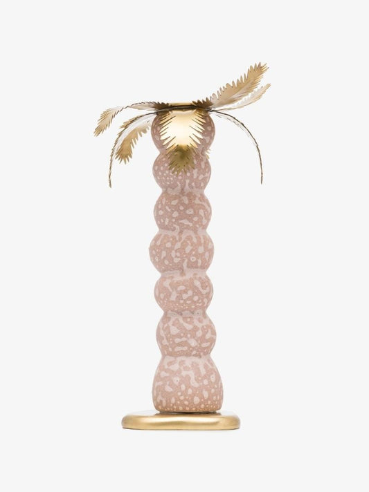 Pink Haas Mojave Palm Small Candlestick