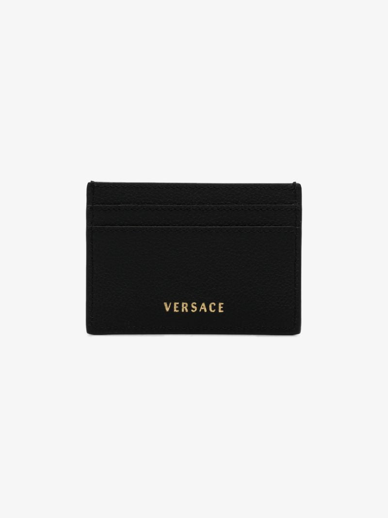 Black Medusa Leather Card Holder