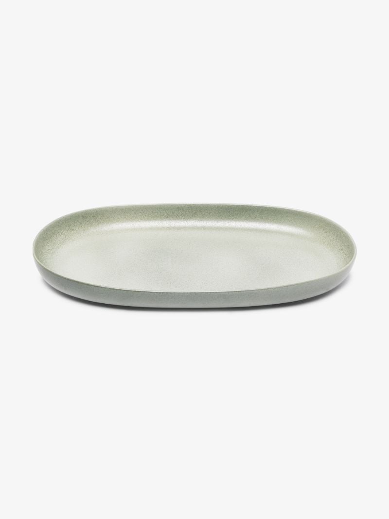 Green Terra Medium Oval Platter