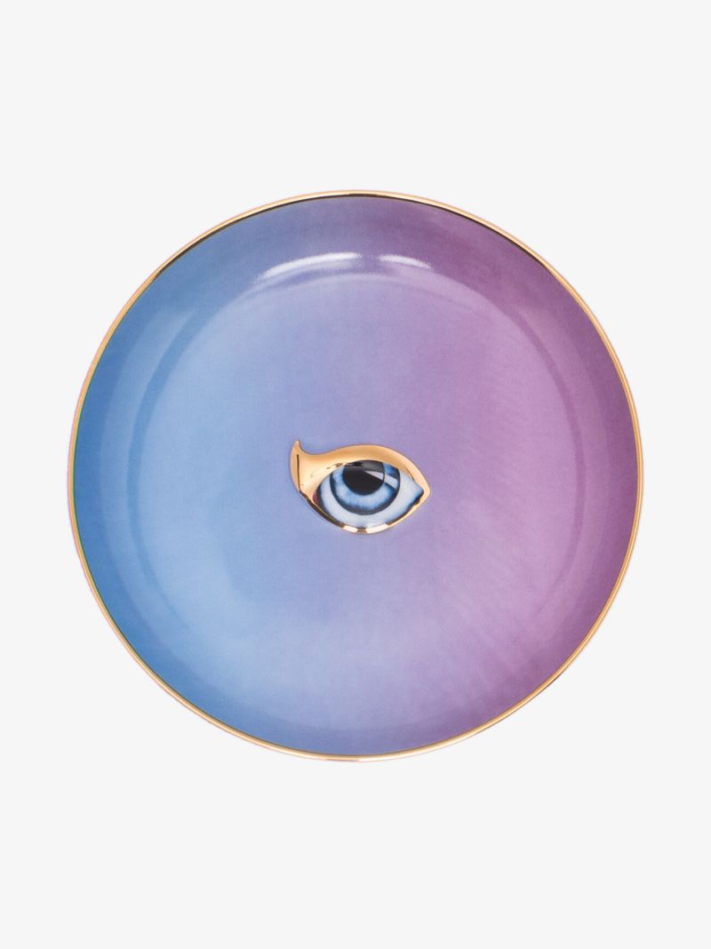 Blue and Purple Lito Plate