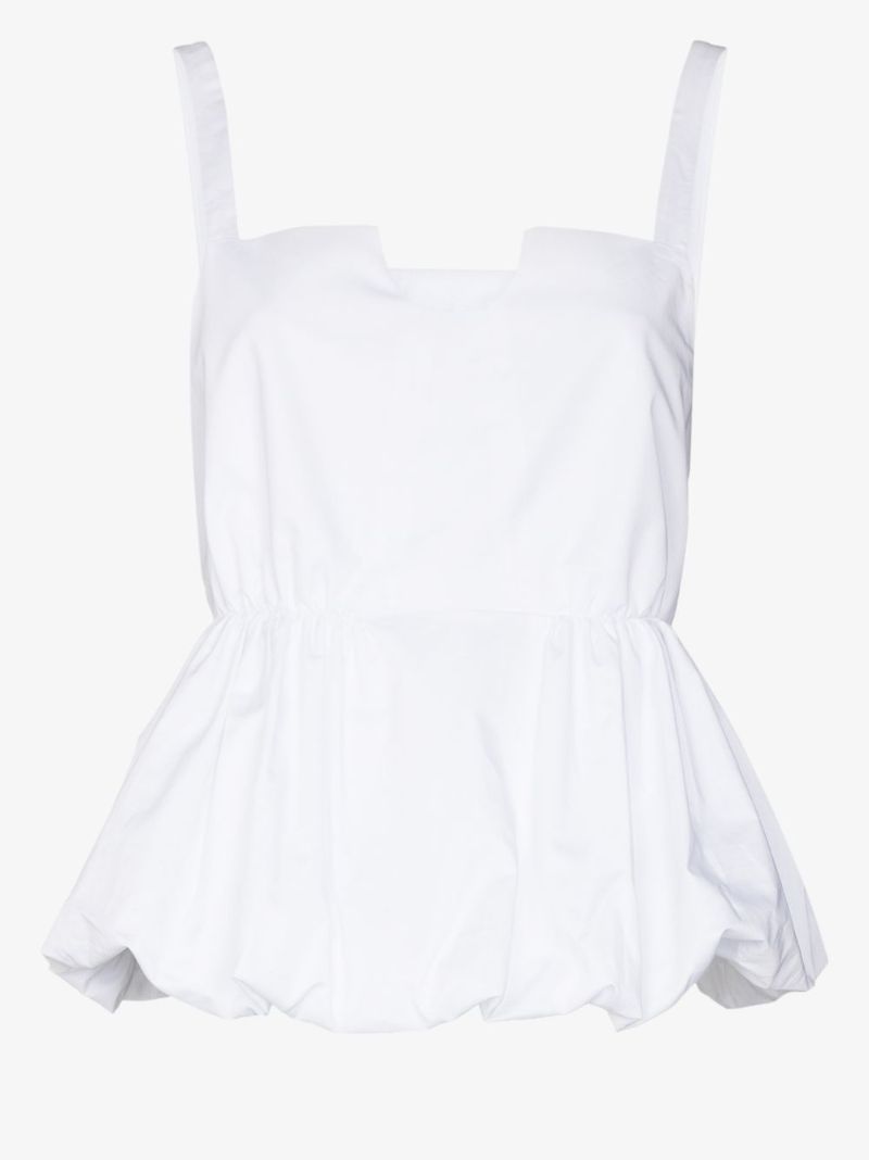 Cotton Peplum Top