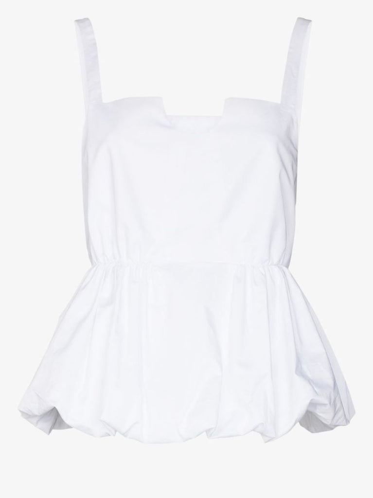 Cotton Peplum Top