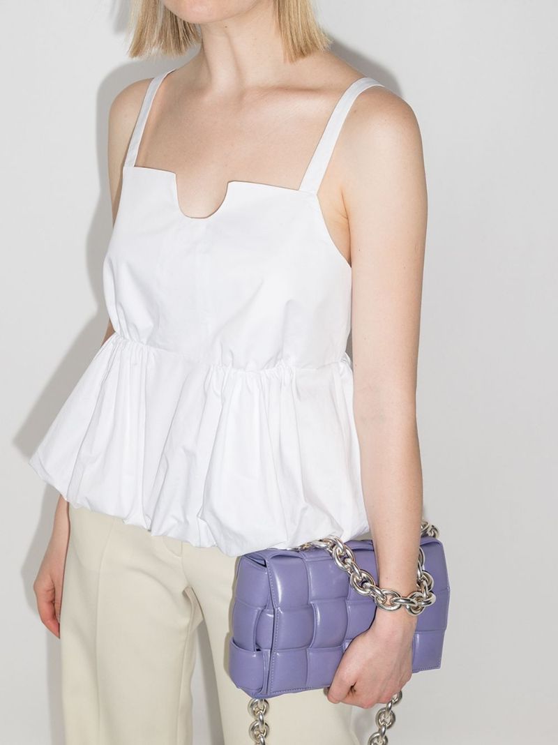 Cotton Peplum Top
