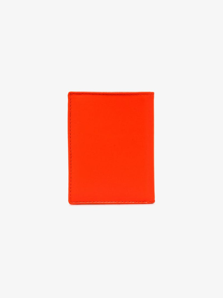 Orange Super Fluo Leather Card Holder