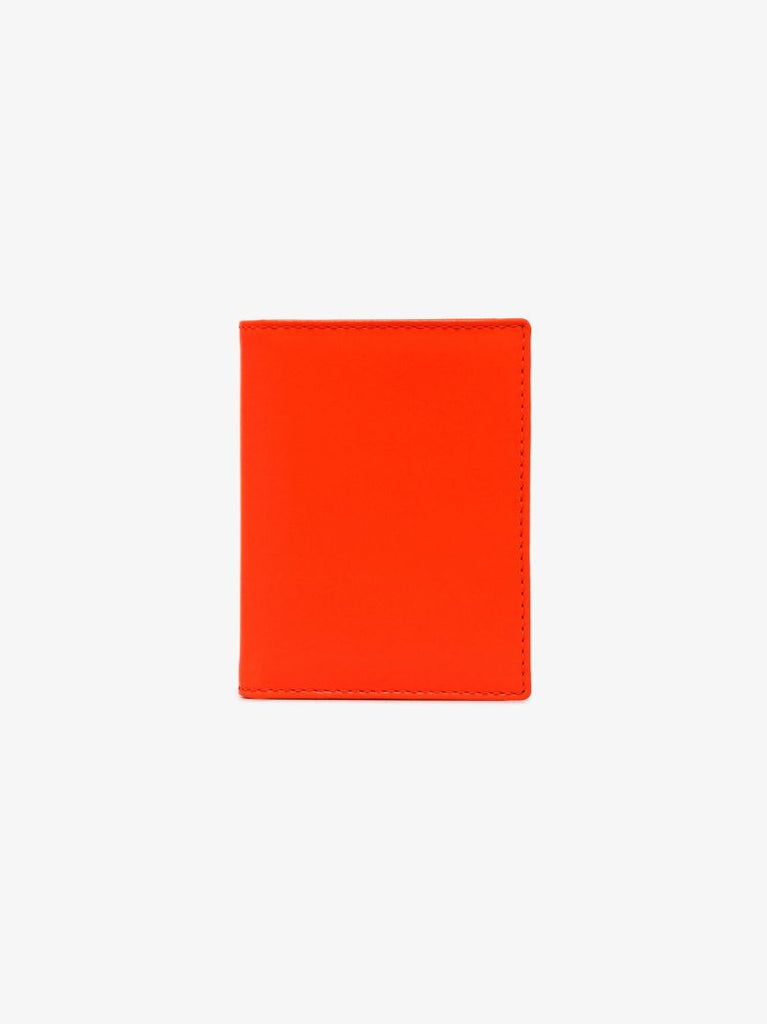 Orange Super Fluo Leather Card Holder
