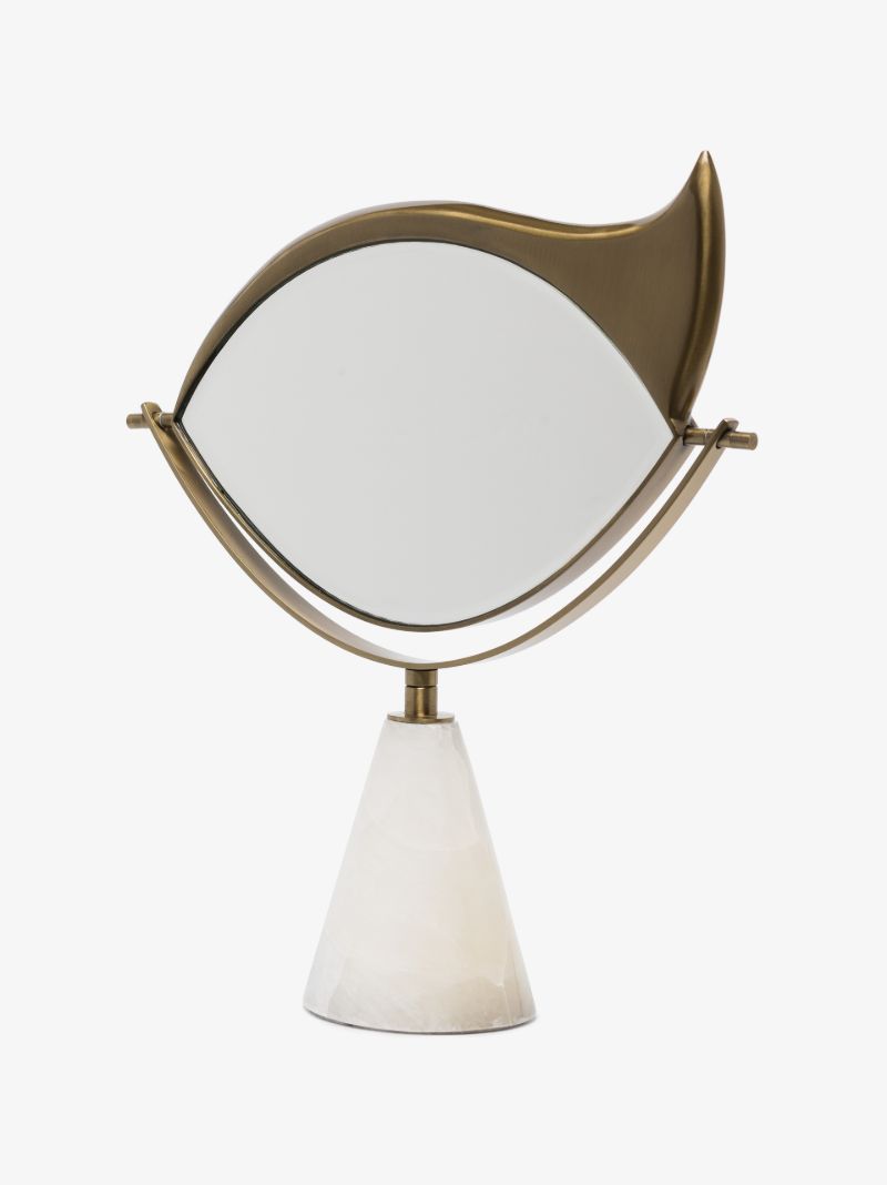 Gold Tone Lito Vanity Mirror