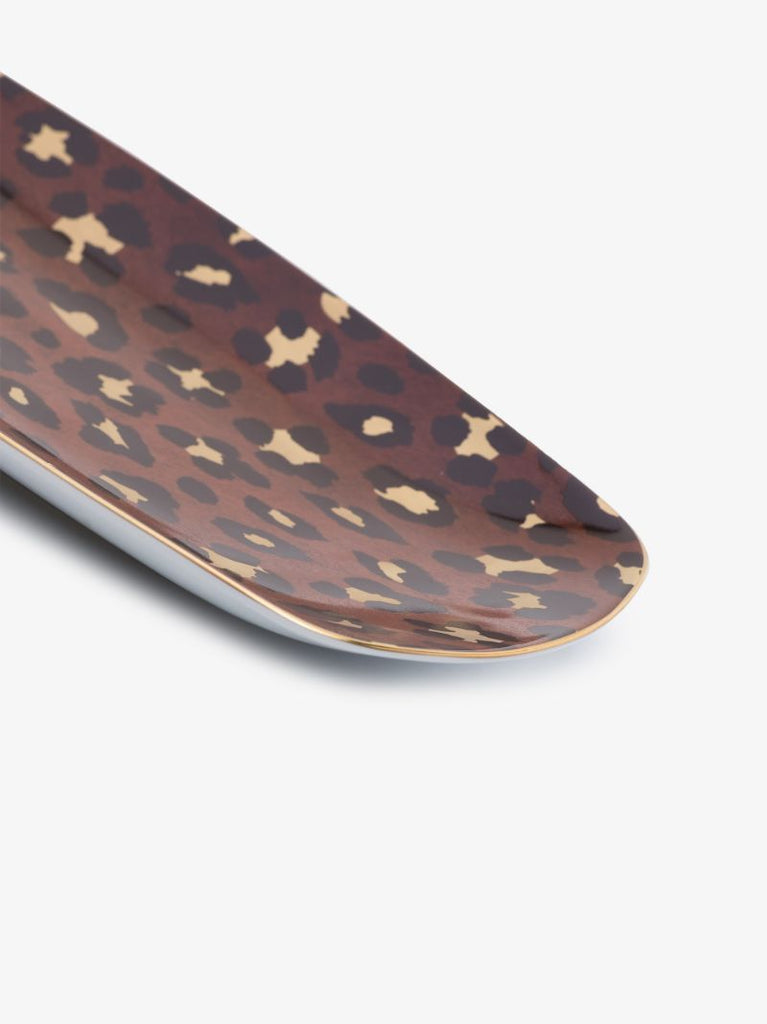 Brown Leopard Pattern Plate