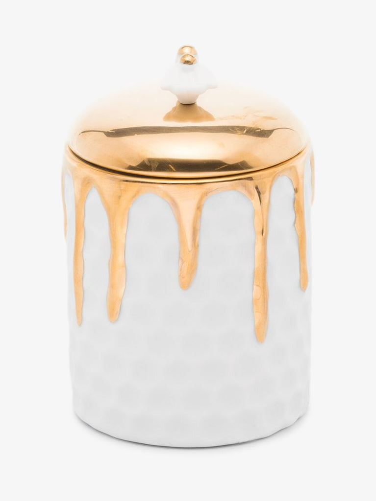 White Beehive Candle