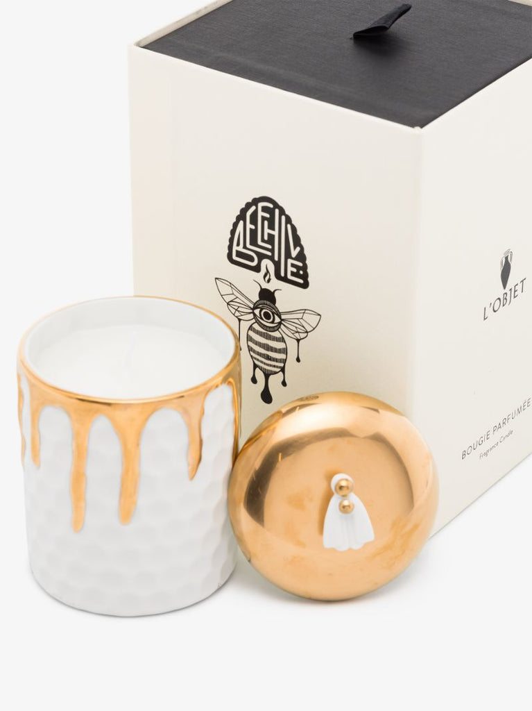 White Beehive Candle