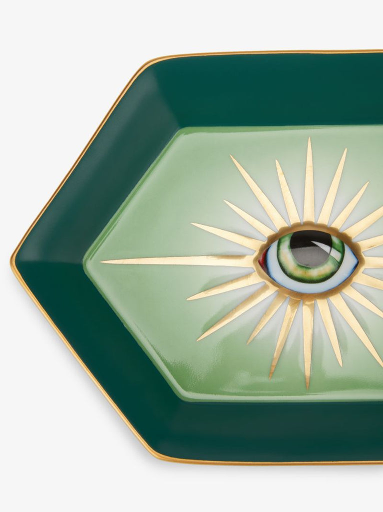 X Lito Green Vide Poche Hexagon Tray