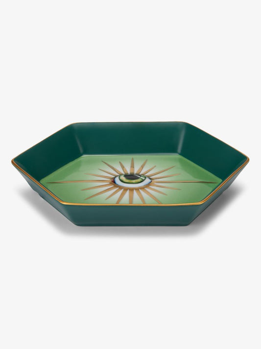 X Lito Green Vide Poche Hexagon Tray