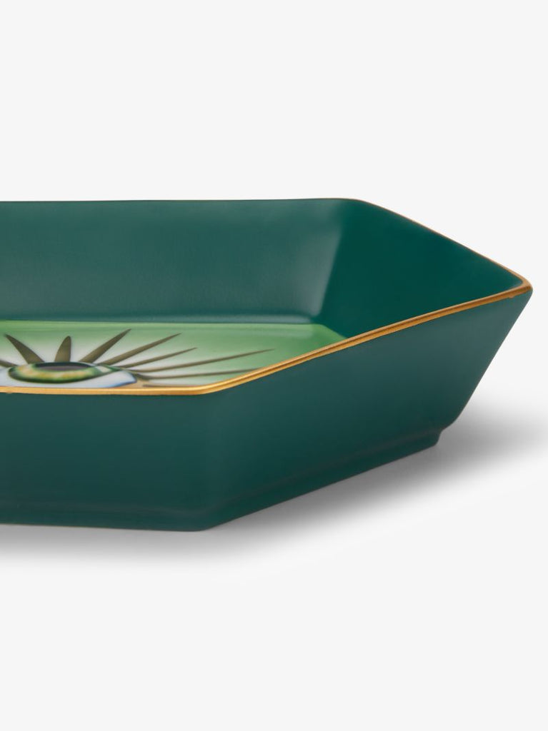X Lito Green Vide Poche Hexagon Tray