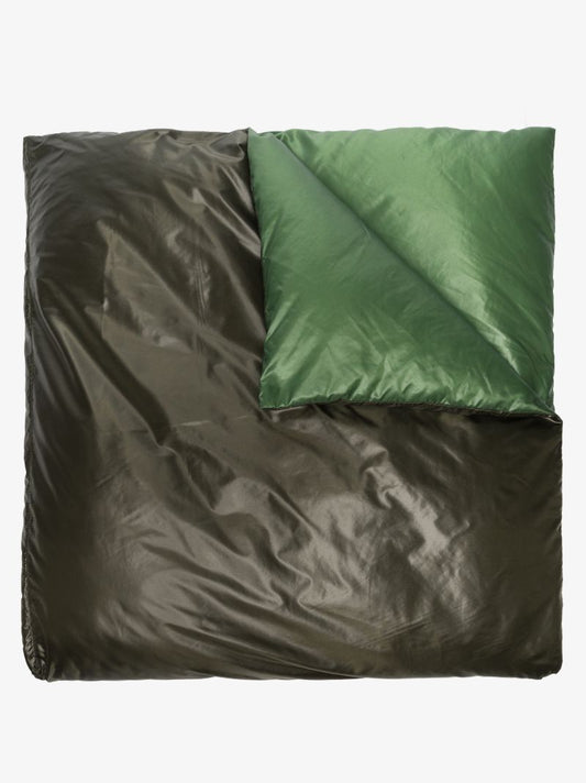 Green and Brown Puffer Scarf