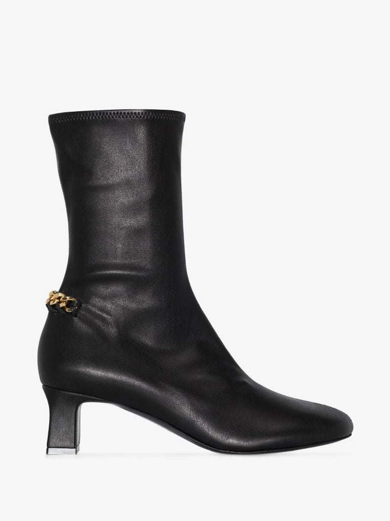 Black Falabella 65 Stretch Ankle Boots