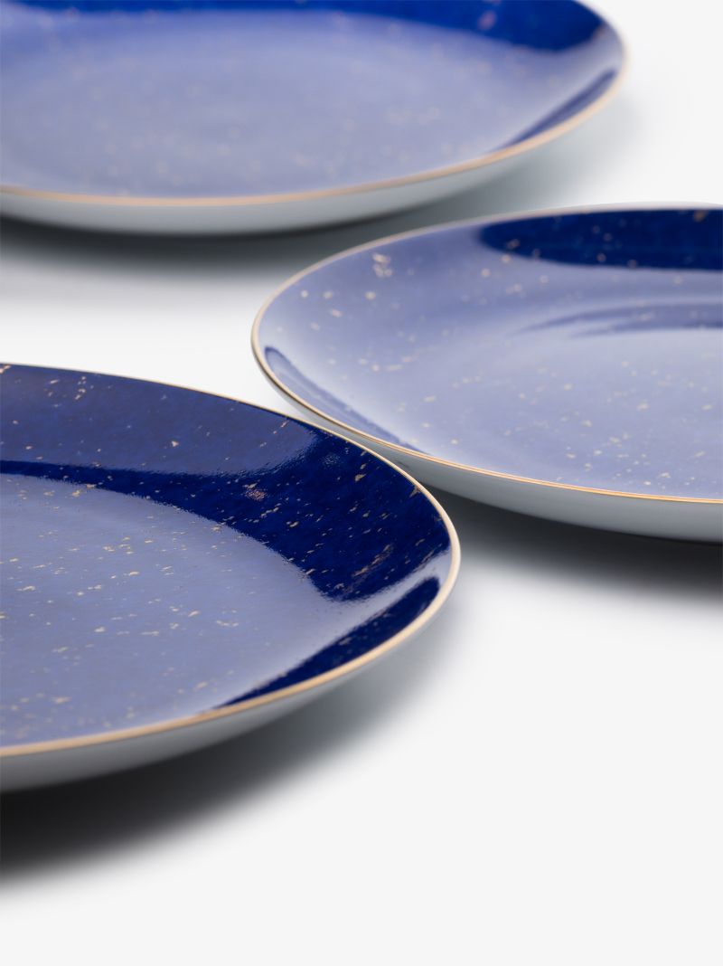 Blue Lapis Canape Plate Set