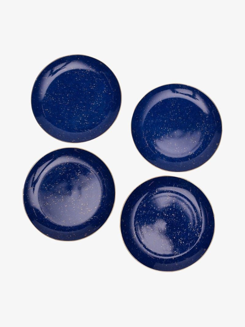 Blue Lapis Canape Plate Set