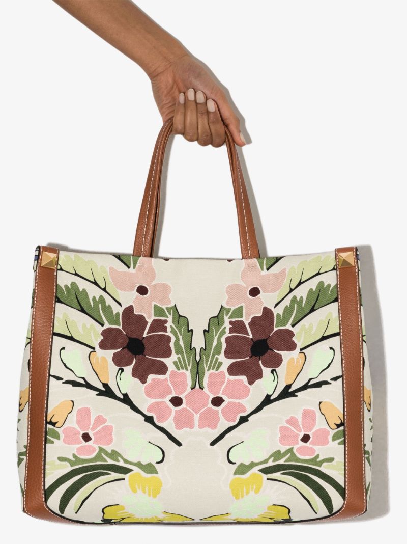 Floral-print Tote Bag