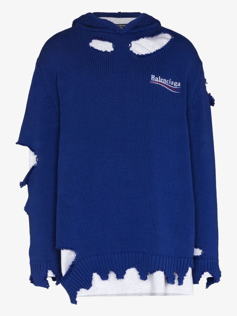 Political Campaign Destroyed Cotton Hoodie