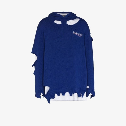 Political Campaign Destroyed Cotton Hoodie
