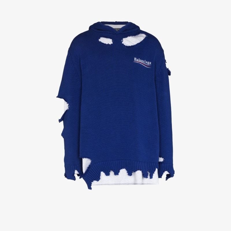 Political Campaign Destroyed Cotton Hoodie