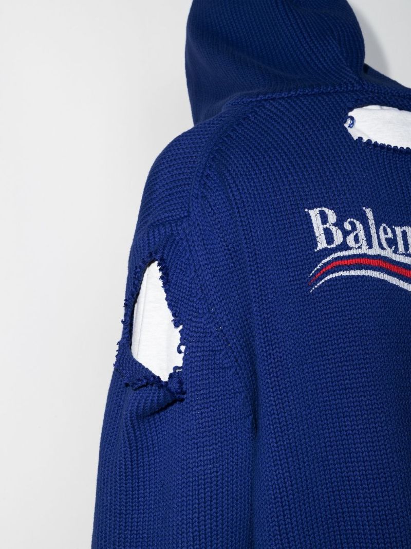 Political Campaign Destroyed Cotton Hoodie