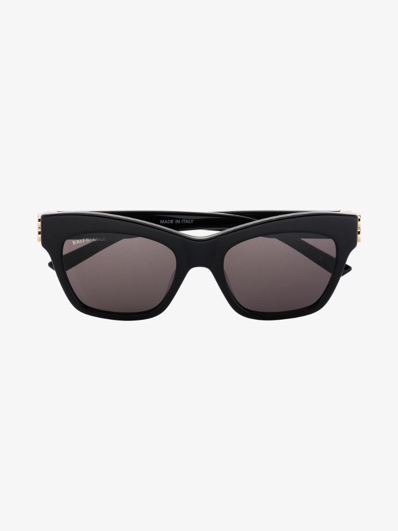 Black Cat Eye Logo Sunglasses