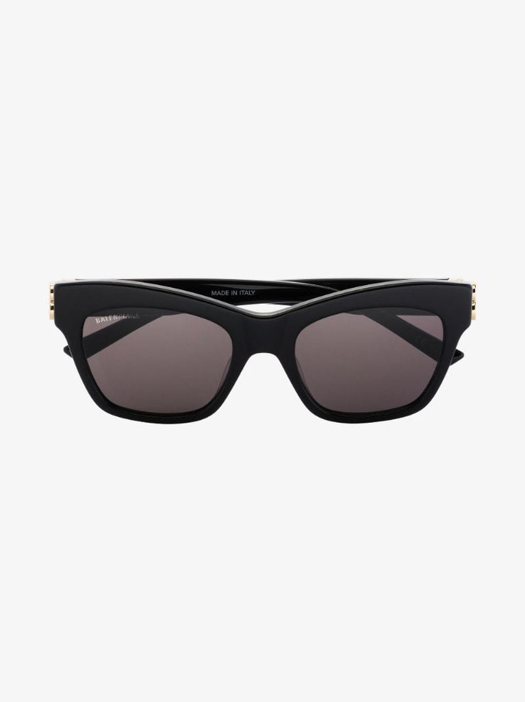 Black Cat Eye Logo Sunglasses