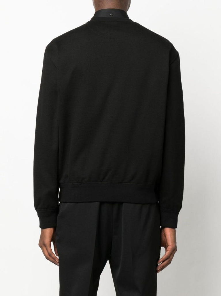 Black Logo Cotton Sweatshirt
