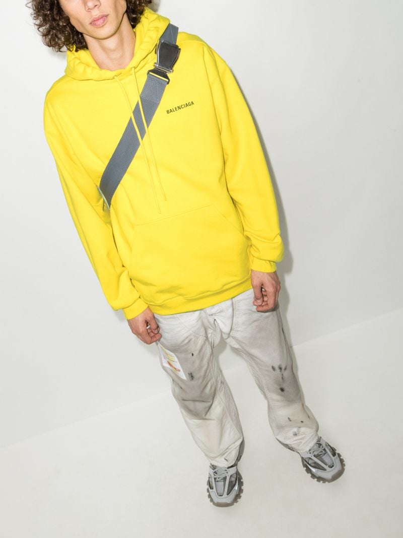 Logo Print Cotton Hoodie