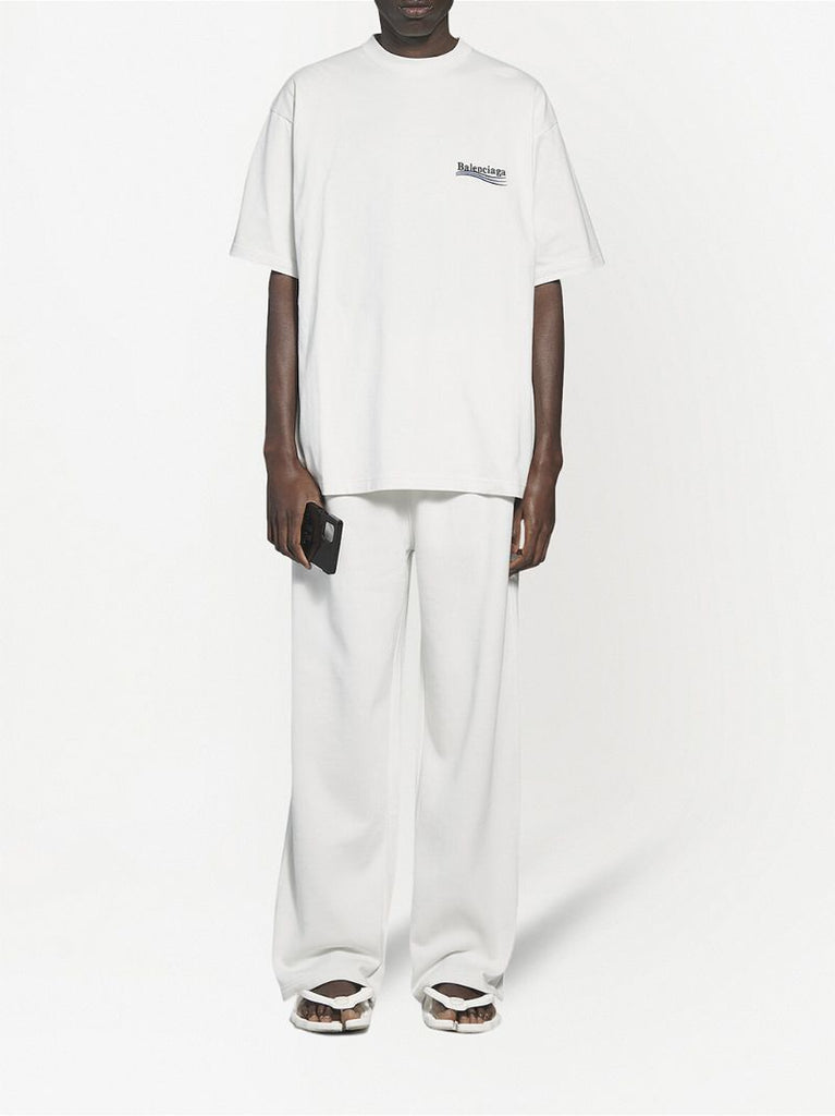 White Logo-print Cotton T-shirt