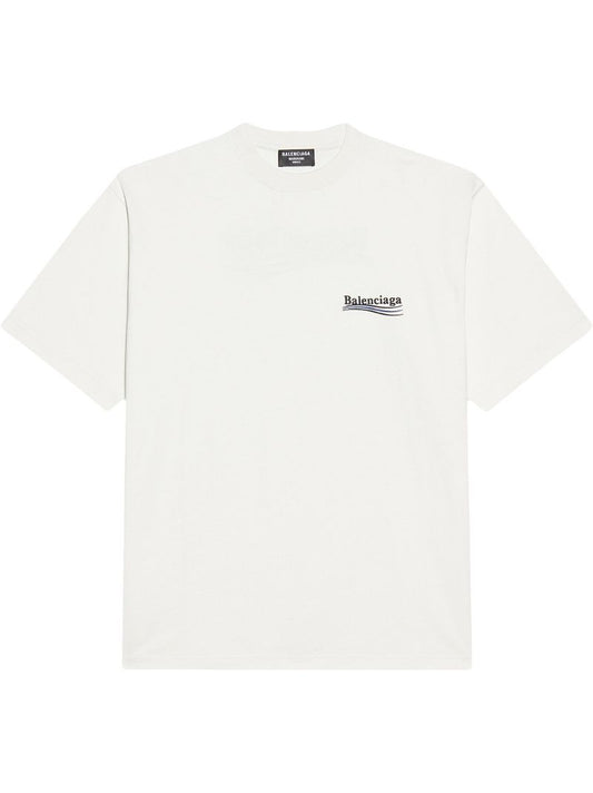 White Logo-print Cotton T-shirt
