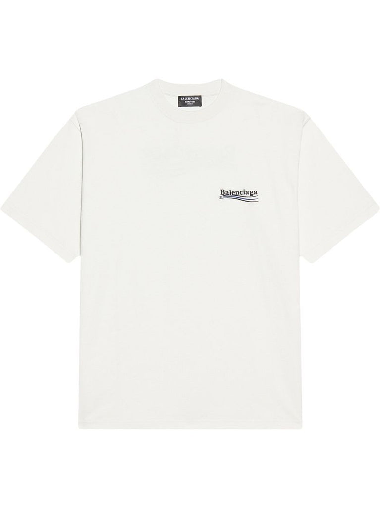 White Logo-print Cotton T-shirt