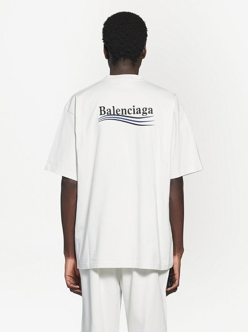 White Logo-print Cotton T-shirt