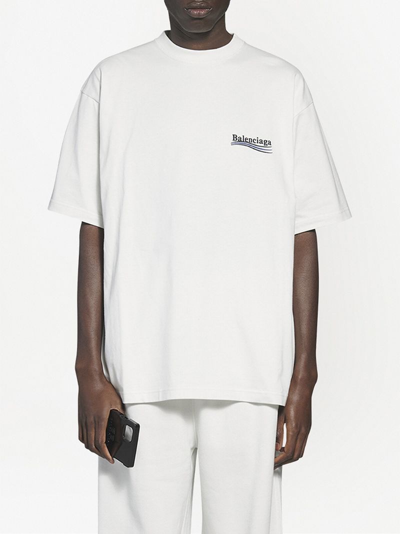 White Logo-print Cotton T-shirt