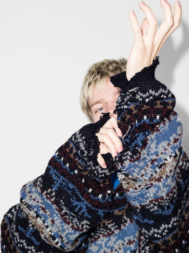 Destroyed Fairisle Wool Sweater