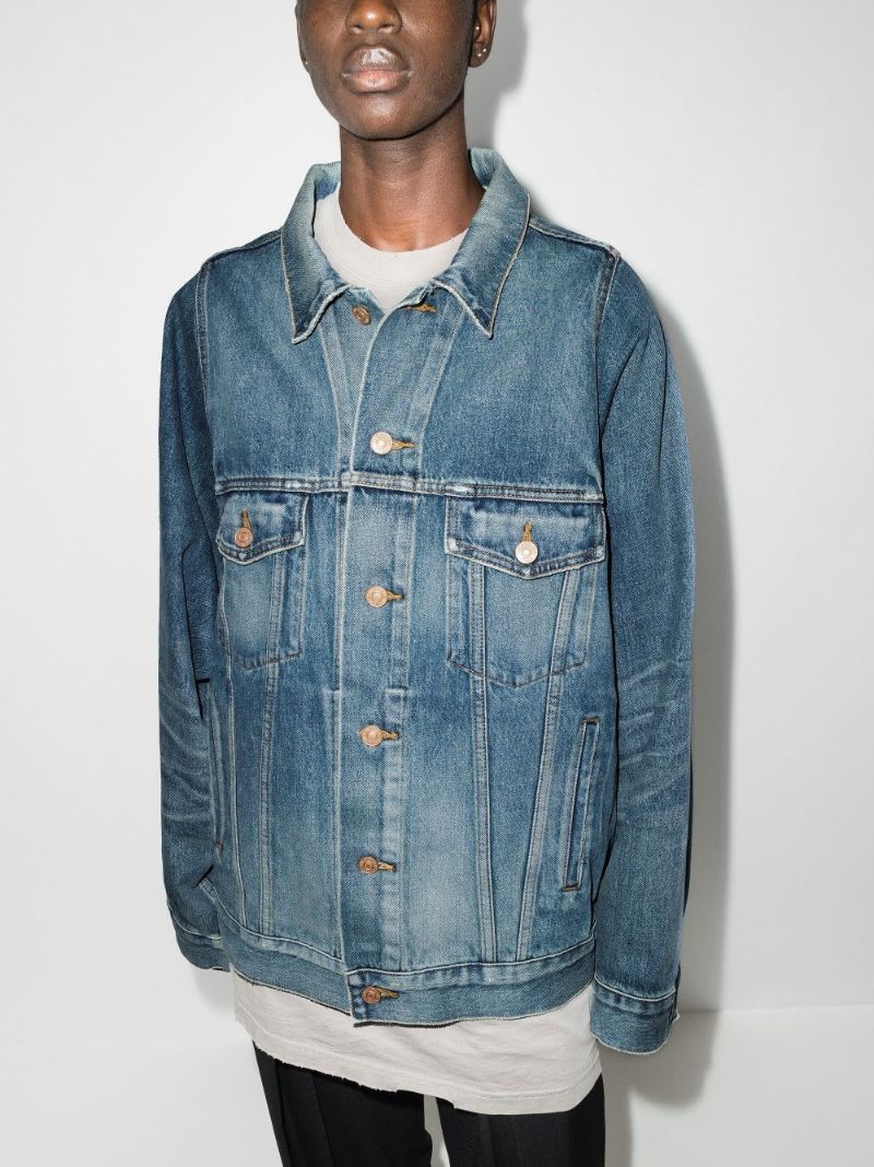 Oversized Distressed Denim Jacket