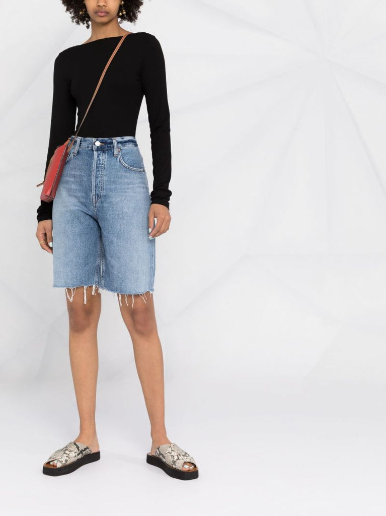 '90s Pinch Waist Denim Shorts