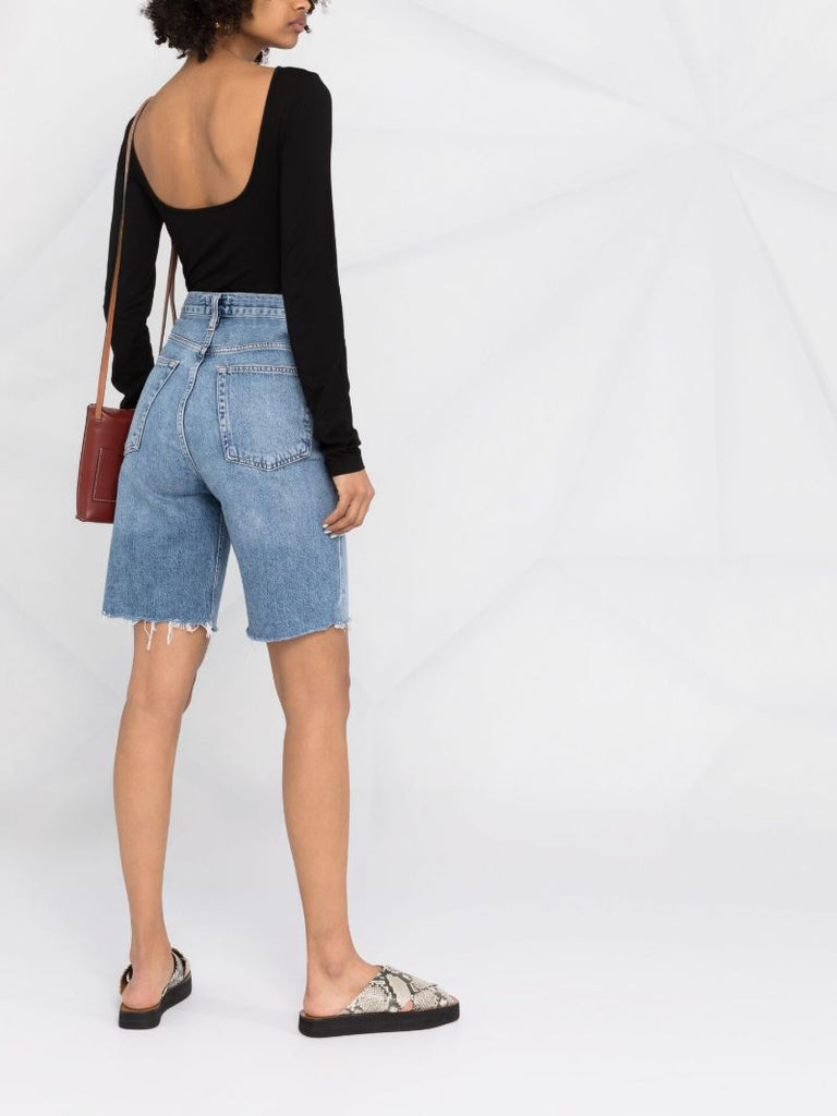 '90s Pinch Waist Denim Shorts