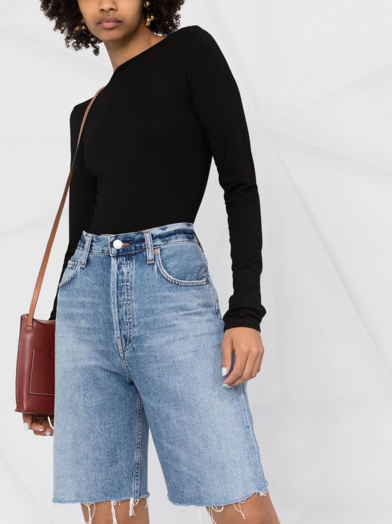 '90s Pinch Waist Denim Shorts