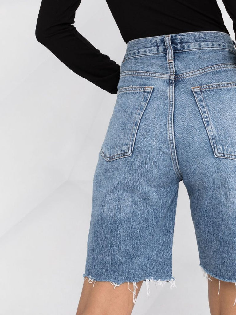 '90s Pinch Waist Denim Shorts