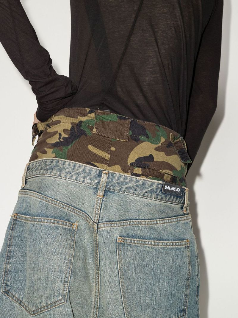 Layered Wide Leg Jeans