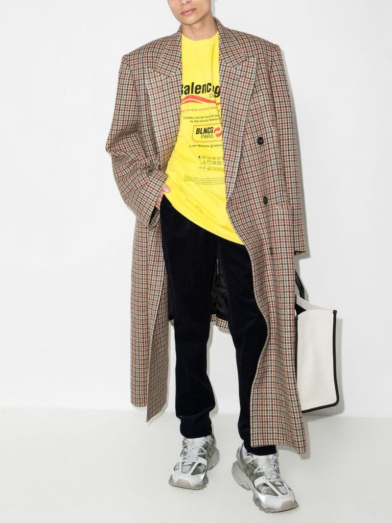 Yellow Logo Cotton T-shirt