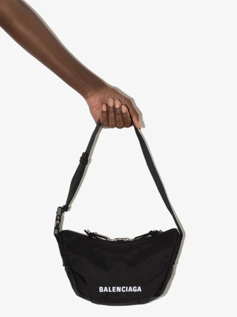 Black Wheel Small Shoulder Bag