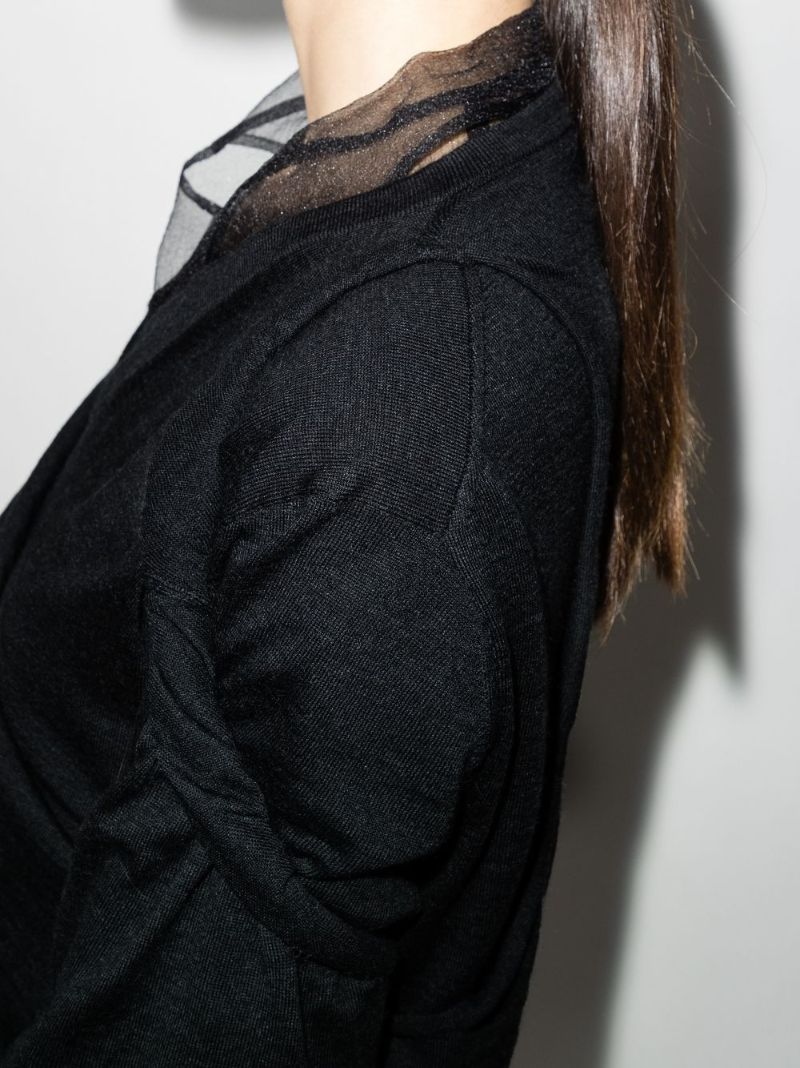 V-neck Ruched Jumper