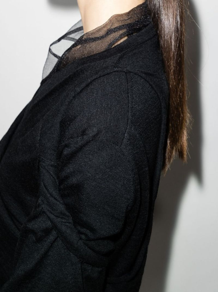 V-neck Ruched Jumper