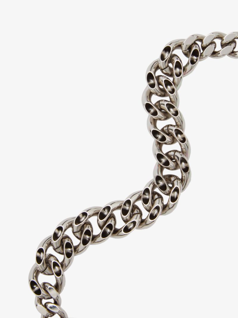 Silver Tone Hero 4x Chain Necklace