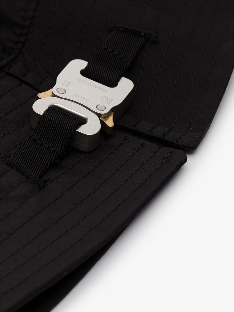 Black Buckle Bucket Hat