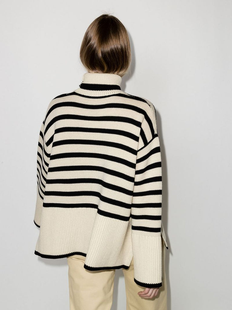 Striped Roll Neck Jumper