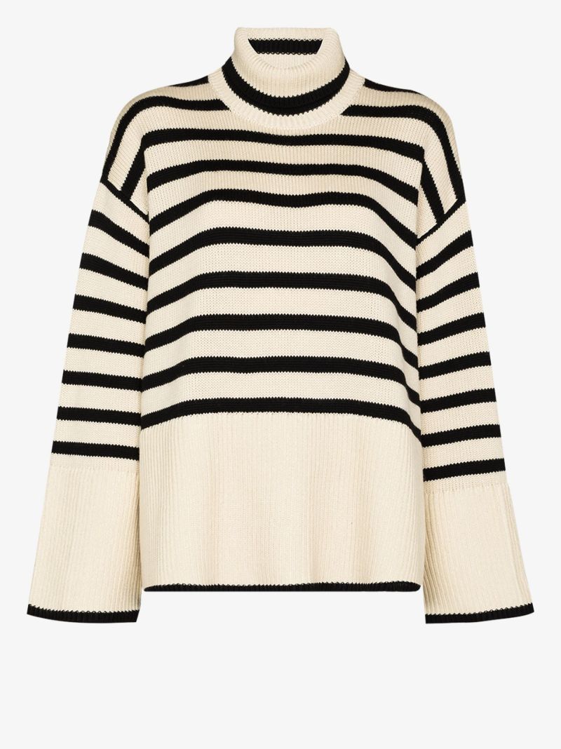 Striped Roll Neck Jumper