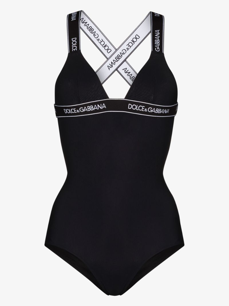 Logo-tape Detail Swimsuit